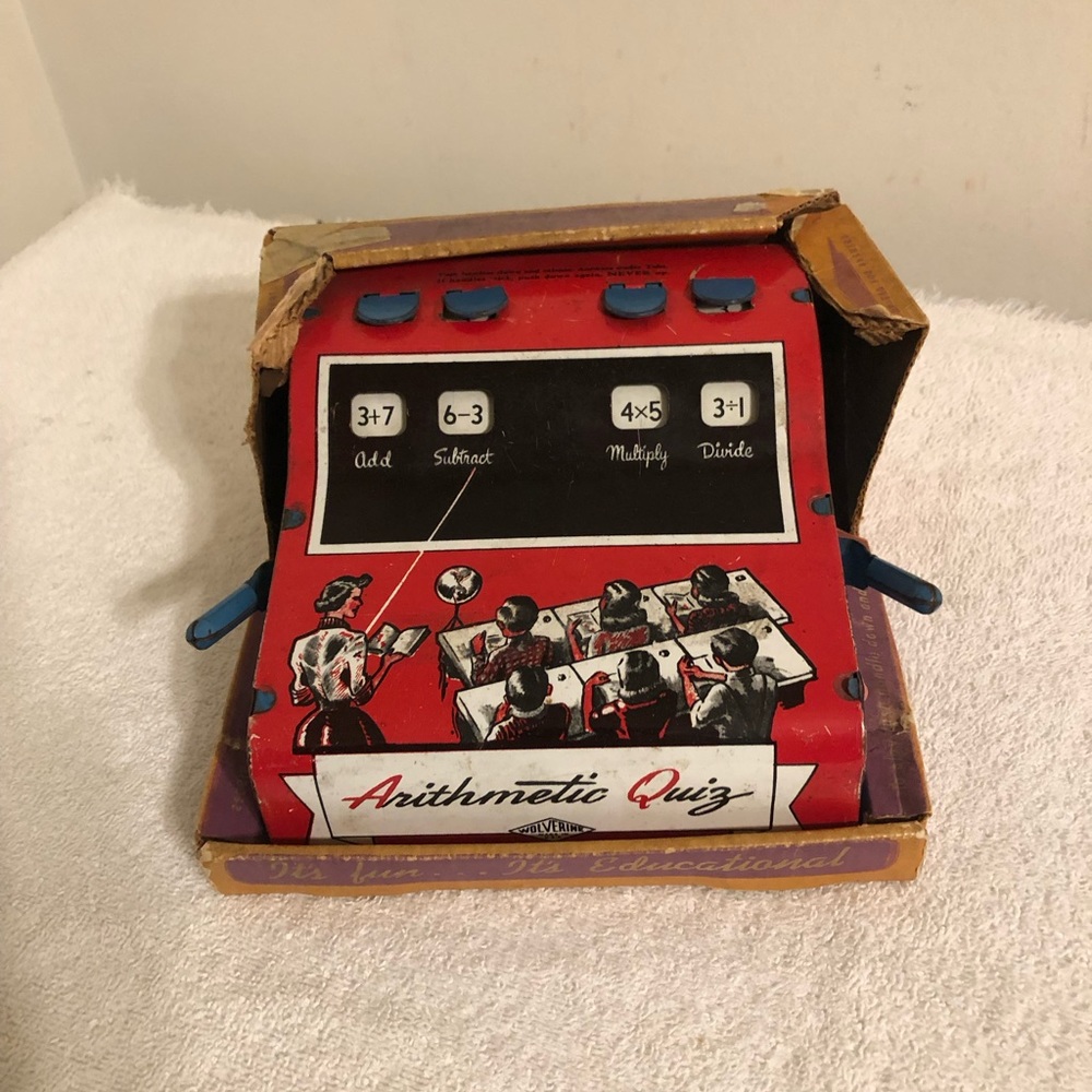 Vintage Wolverine Arithmetic Quiz #38 In Original Box Works Great